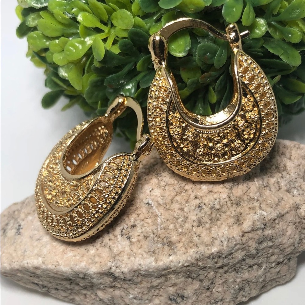Gold Plated Basket Hoops